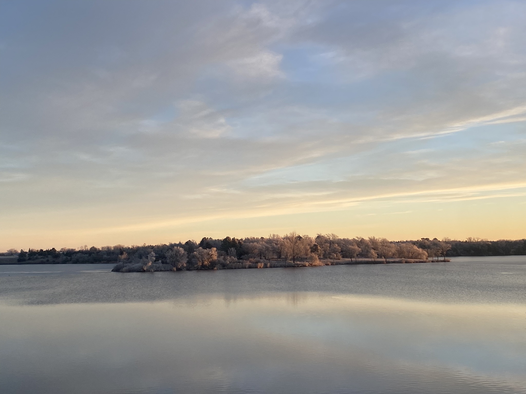 South Dakota pheasant hunting lodge — lake view at Half Cocked Lodge